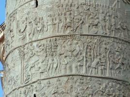 Detail of the relief decorating Trajan’s Column (Photo: Ágnes Bencze)