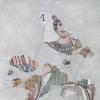 A Római Birodalom egyik nagyvárosát megszemélyesítő városistennő a nagyharsányi villa lakomatermének mozaikjából (Fotó: © Magyar Nemzeti Múzeum)