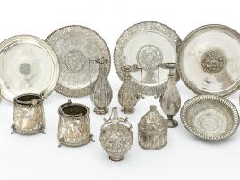 The 14 known silver vessels of the Seuso treasure