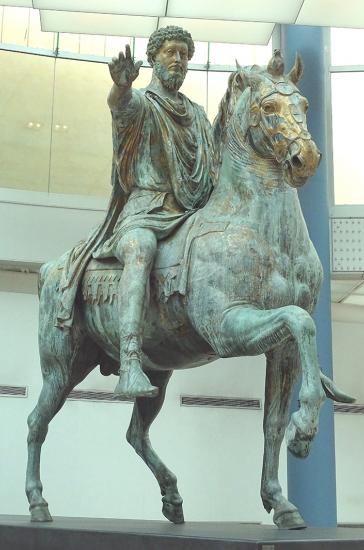 Equestrian statue of Marcus Aurelius, Musei Capitolini, Palazzo dei Conservatori, Rome (Photo: Zsolt Mráv)