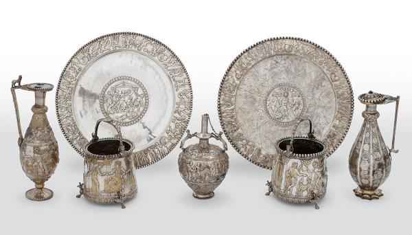 The silver vessels of the Seuso treasure returned to Hungary in 2017