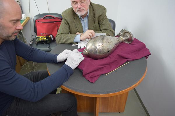 Sampling from the Geometric Ewer B for measurement of thelead isotope ratios and trace elements in the Hungarian National Museum 