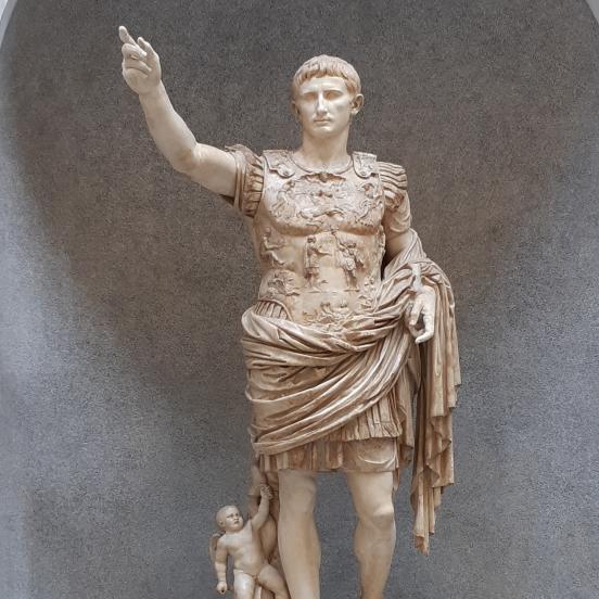 A Prima Porta-i Augustus-szobor (Fotó: Bencze Ágnes)