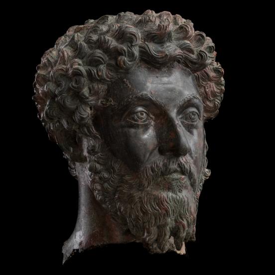 The Dunaszekcső portrait of Marcus Aurelius (Photo: © Janus Pannonius Museum)