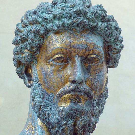 Marcus Aurelius lovasszobrának részlete (Fotó: Mráv Zsolt) 
